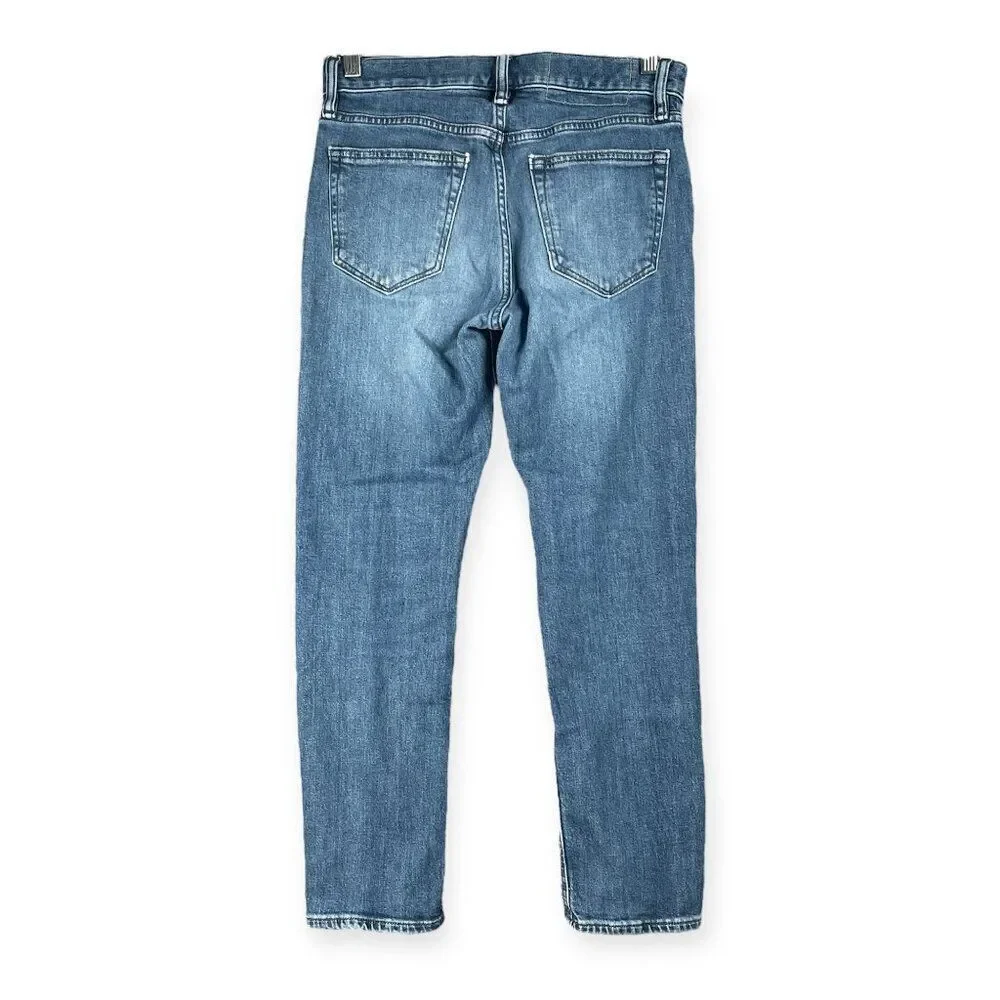 Banana Republic Straight Fit Jeans Men’s 28x28 Blue Stretch Denim Distressed